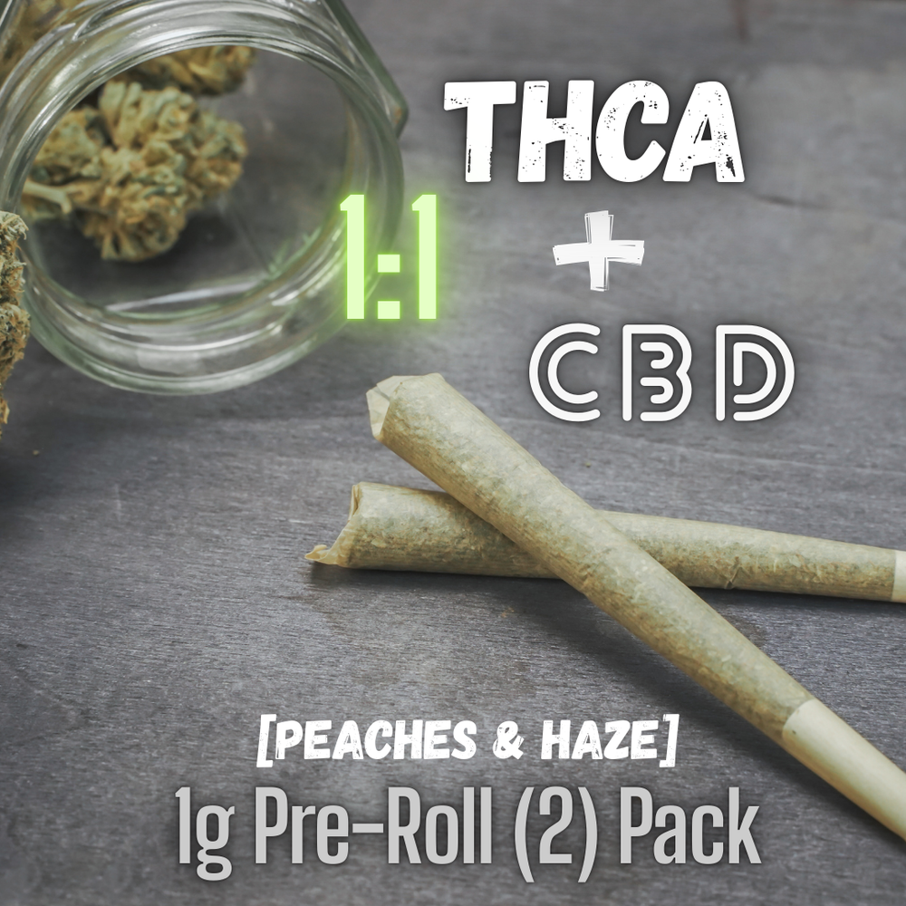 1:1 Indoor CBDa:THCa Pre-Rolls- 2 pack (1g each)