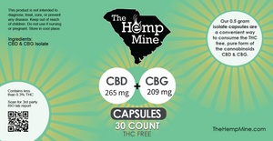 CBD & CBG Capsules - THC Free