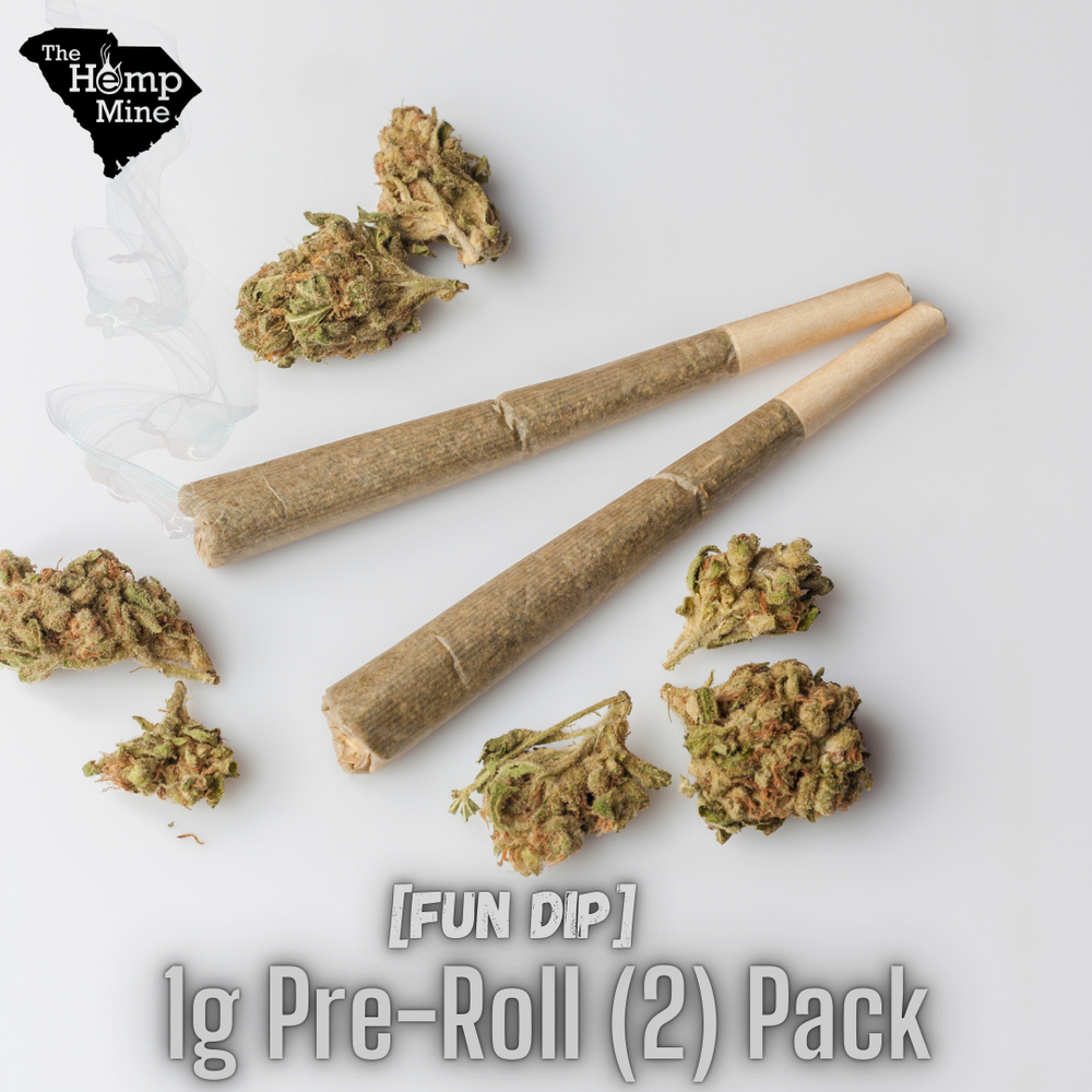Premium CBD Fun Dip Pre-Rolls – 2 Pack (1g Each)