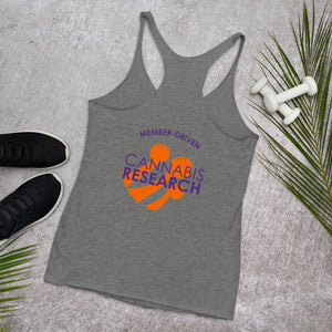 100% of Proceeds Goes To Cannabis Research-Women's Racerback Tank