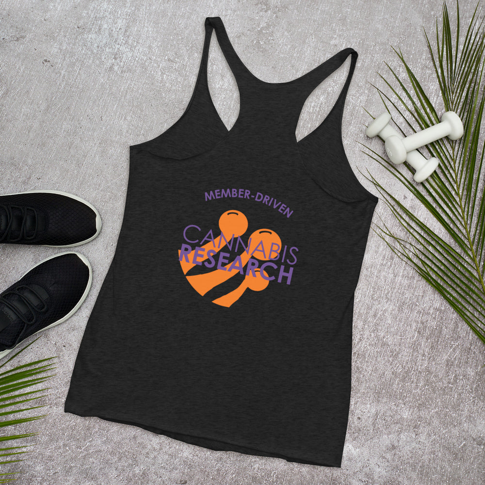 100% of Proceeds Goes To Cannabis Research-Women's Racerback Tank